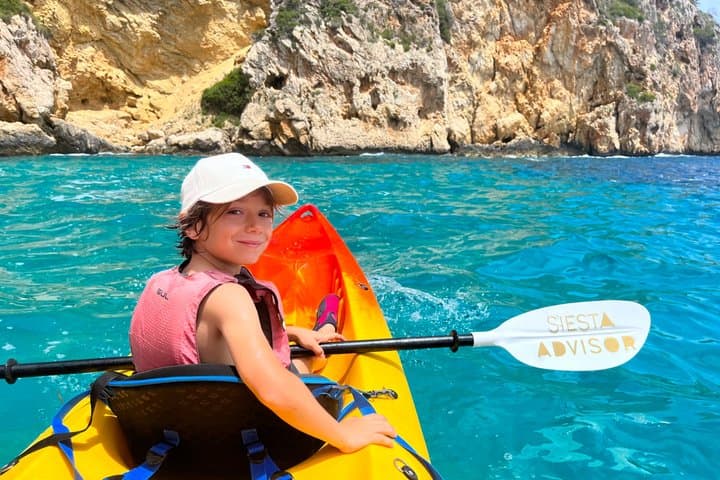 Kayak Villajoyosa Coves Snorkel and Cliff Jump Tour