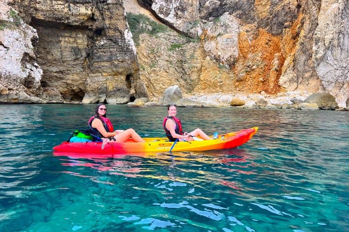 Kayak Villajoyosa Coves Snorkel and Cliff Jump Tour