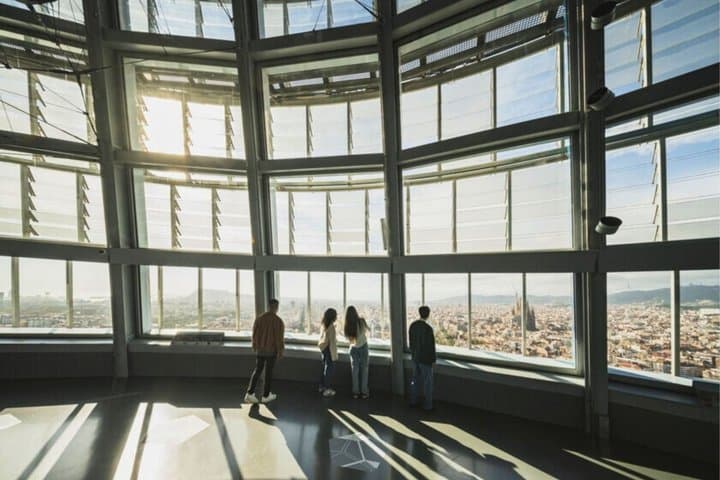 Barcelonas Observation Deck Mirador Torre Glories Ticket Audio
