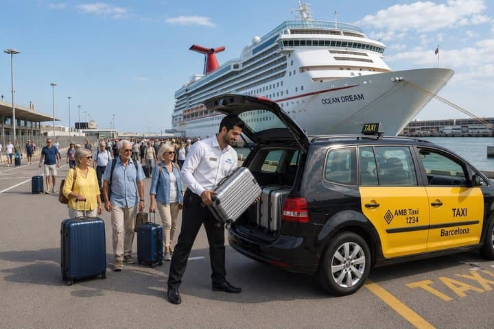 Barcelona Cruise Port Private Transfers (To Airport / Hotel)