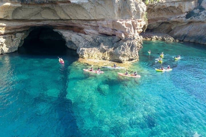 Kayak and Snorkel Cave Tour in Ibiza