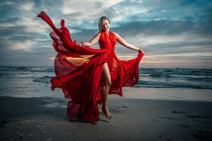 Flying Dress Beach Photoshoot in Tenerife