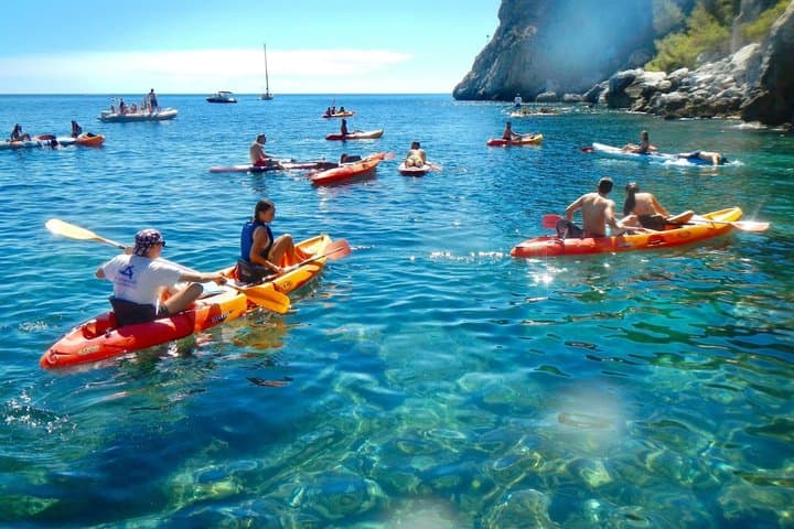 Route in Kayak natural landscape Maro-Cerro Gordo