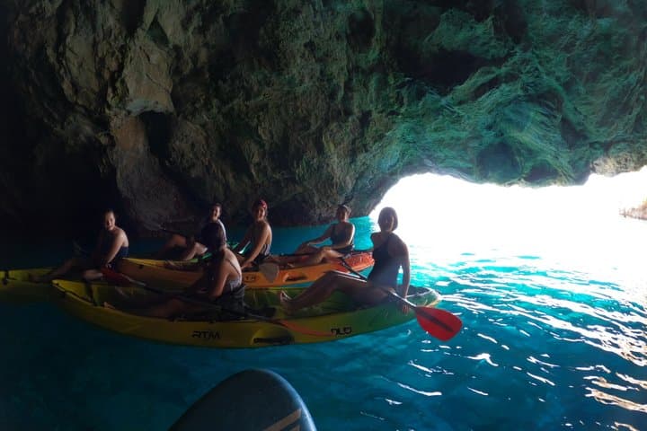 Route in Kayak natural landscape Maro-Cerro Gordo