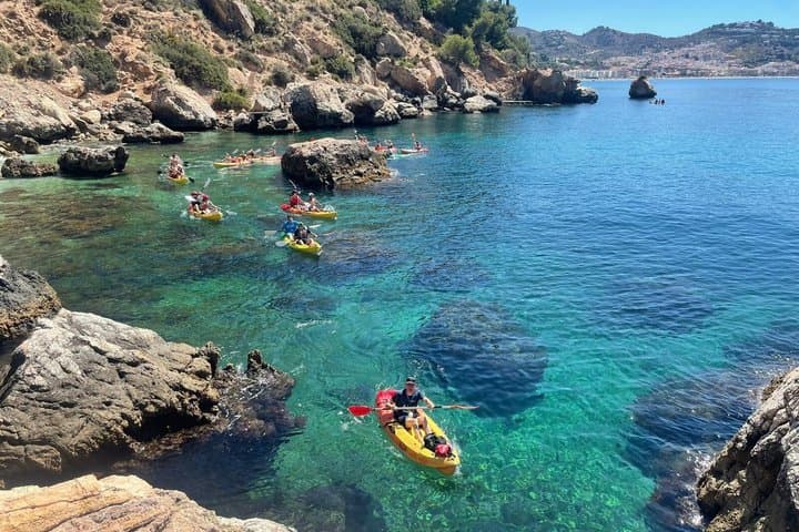 Route in Kayak natural landscape Maro-Cerro Gordo