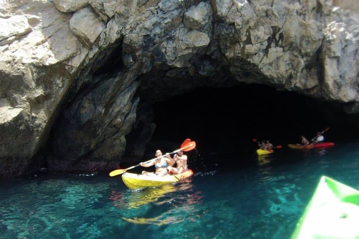 Route in Kayak natural landscape Maro-Cerro Gordo